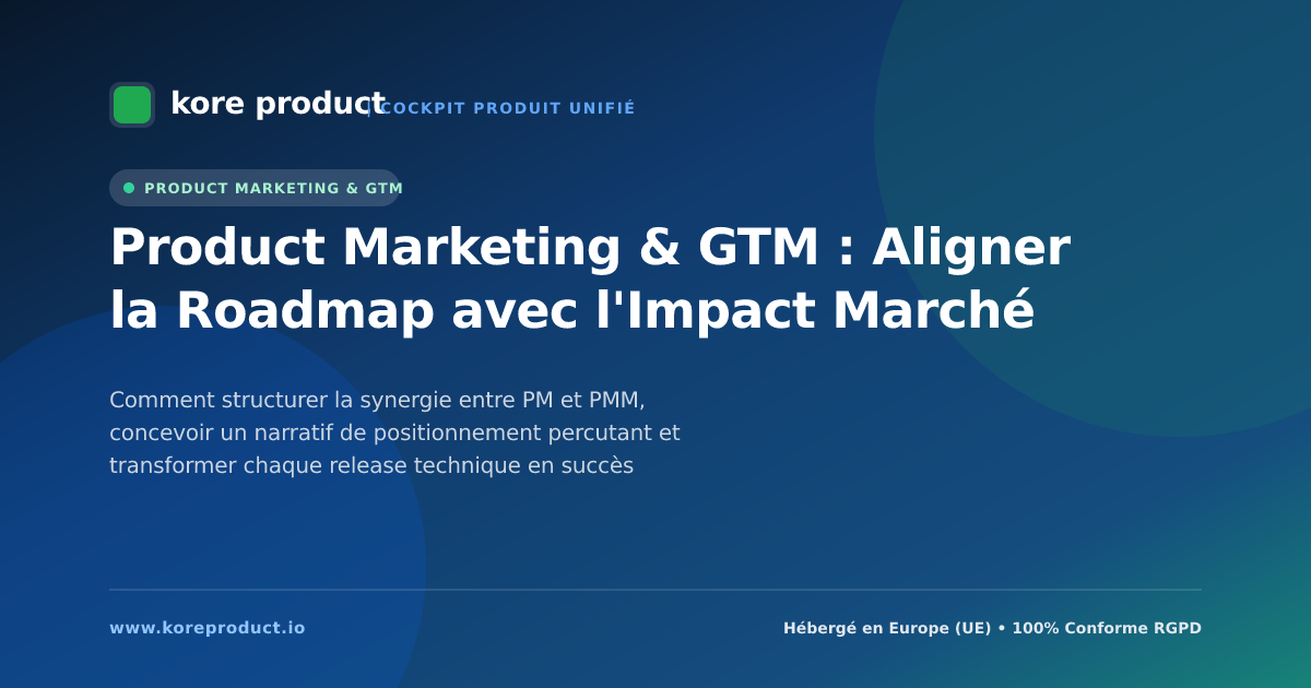 Product Marketing & GTM : Aligner la Roadmap avec l'Impact Marché